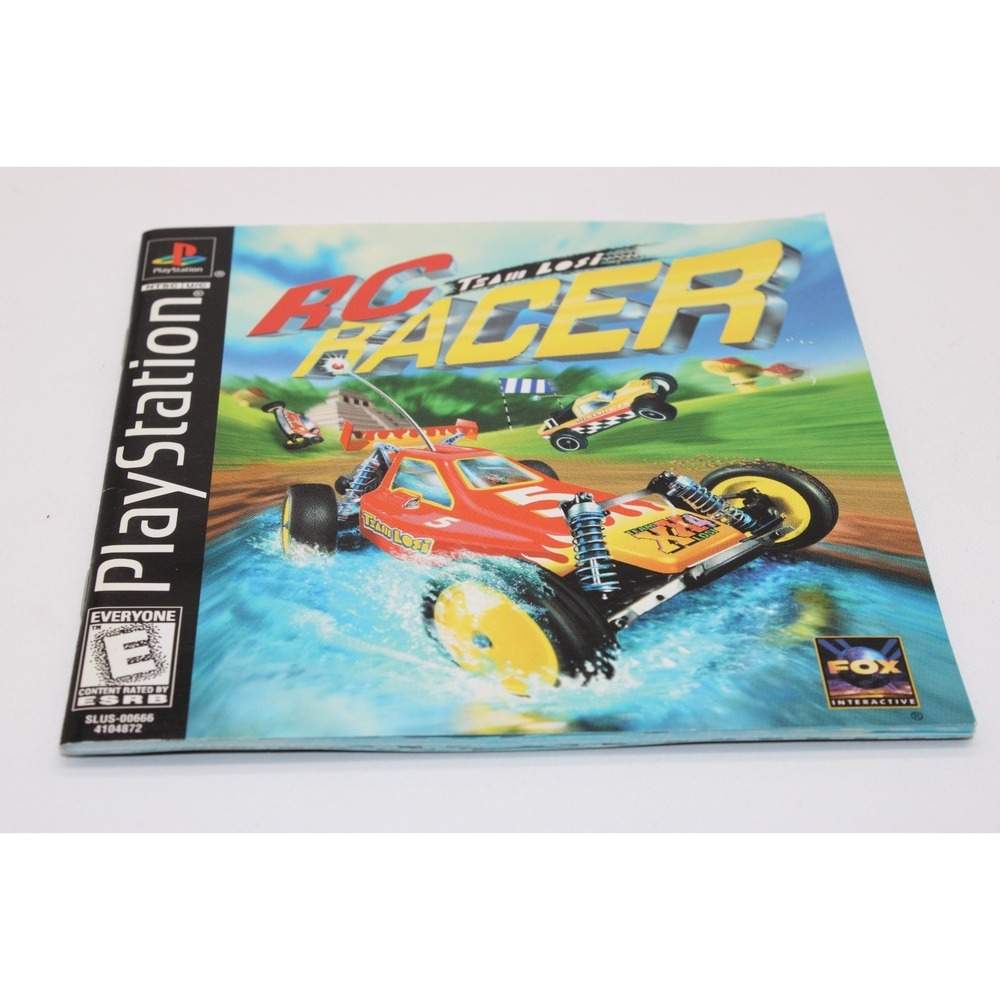 PS1 Team Losi RC Racer (Sony PlayStation 1, 1998) w/ Manual, Black Label - Picture 6 of 9